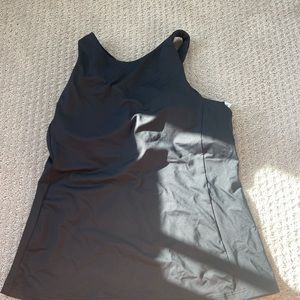 Athletica black tank top with built in bra